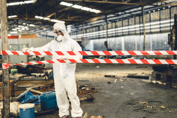 Professional Biohazard technician working in Chester, SC